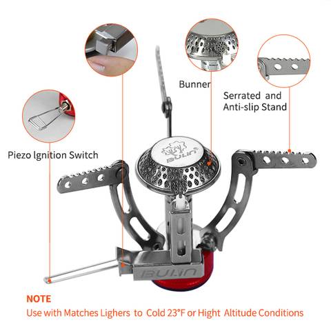 Мини газовая плита CE с одной горелкой для рыбалки