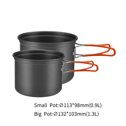 Легкий алюминиевый набор посуды для кемпинга BL200-C17