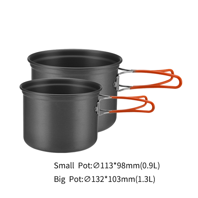 Легкий алюминиевый набор посуды для кемпинга BL200-C17