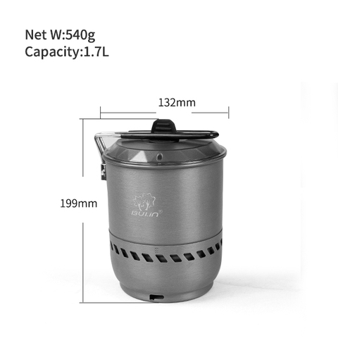 Открытый алюминиевый набор посуды для кемпинга