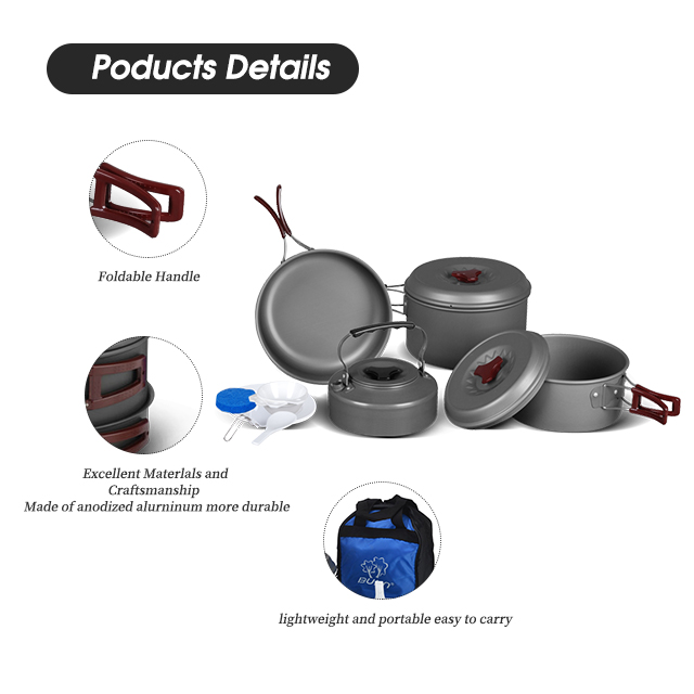 Сверхлегкий набор посуды для альпинизма и кемпинга